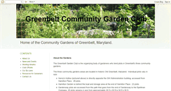 Desktop Screenshot of greenbeltcommunitygardenclub.org